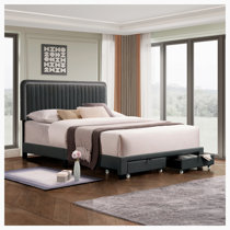 Gatlin storage queen store platform bed